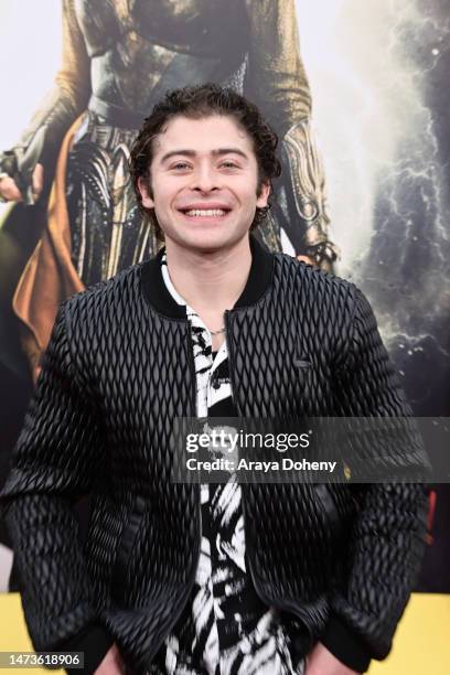 Ryan Ochoa attends the Los Angeles premiere of Warner Bros.' "Shazam! Fury Of The Gods" at Regency Village Theatre on March 14, 2023 in Los Angeles,...