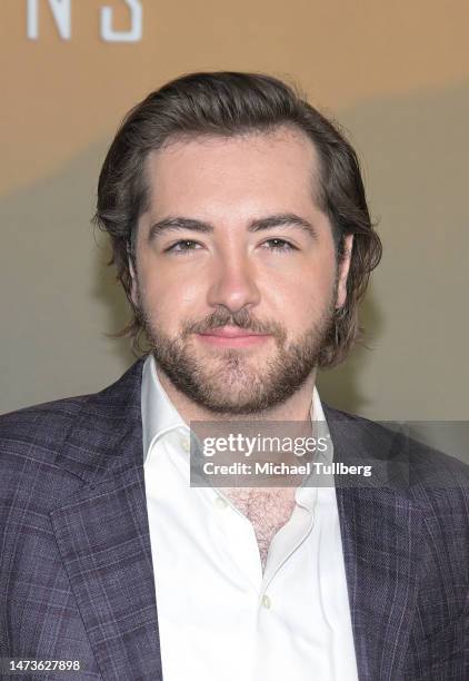 Michael Gandolfini attends the red carpet premiere of the Apple Original Series "Extrapolations" at Hammer Museum on March 14, 2023 in Los Angeles,...