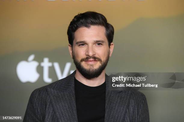 Kit Harrington attends the red carpet premiere of the Apple Original Series "Extrapolations" at Hammer Museum on March 14, 2023 in Los Angeles,...
