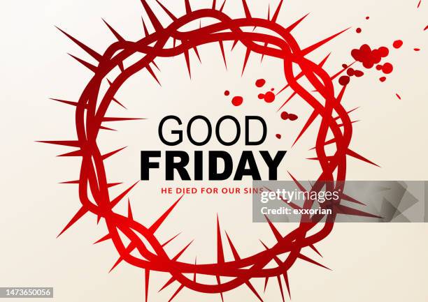 illustrazioni stock, clip art, cartoni animati e icone di tendenza di gesù è morto per i nostri peccati - venerdì santo