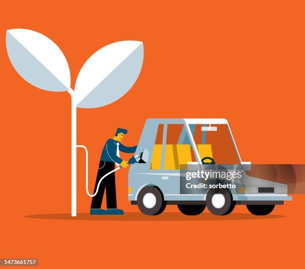 charging stations - refill stock illustrations