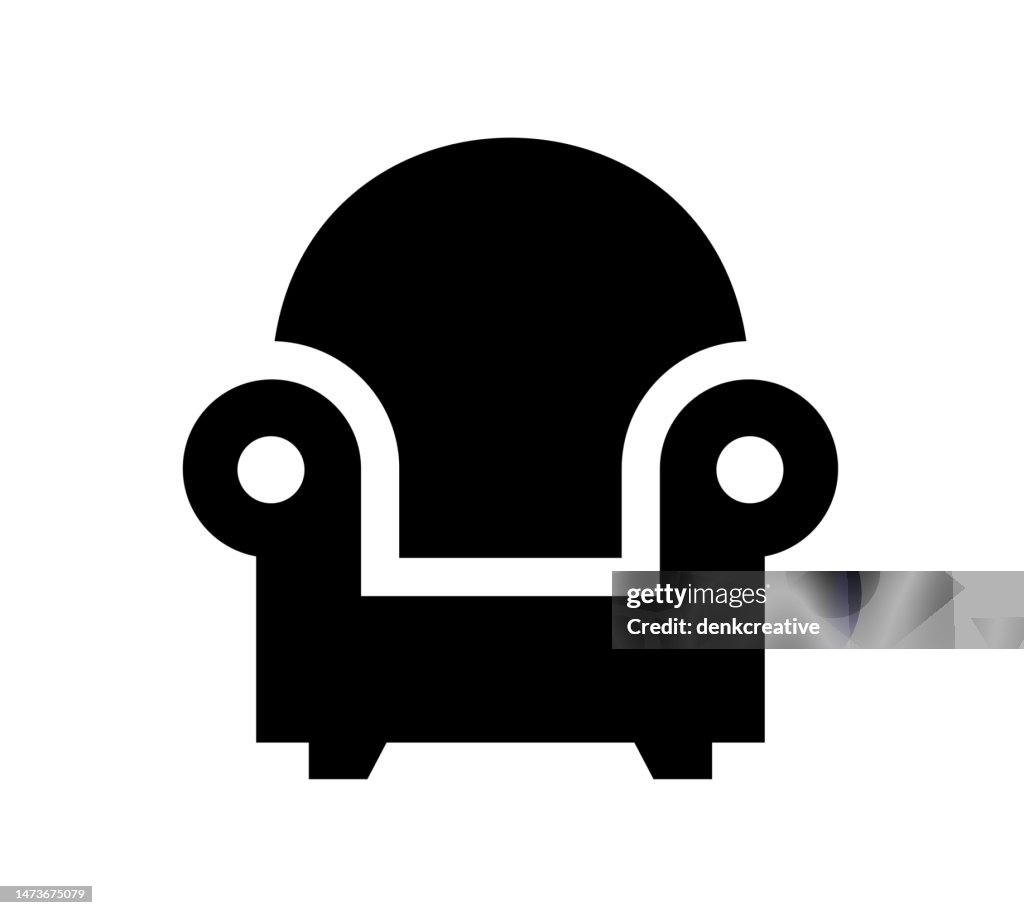 Inset Mono Color Icon for Sofa Furniture