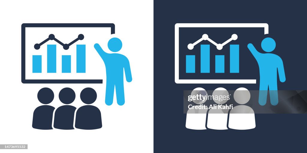 Business presentation icon