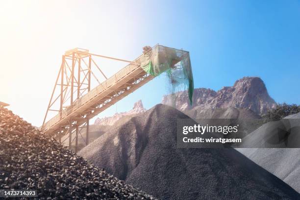 phosphate mine processing mill - grävmaskin bildbanksfoton och bilder