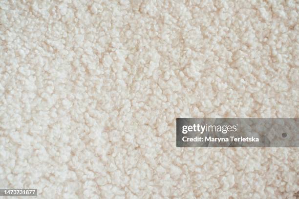 fabric light background with sheepskin wool. animal print. - macro animal stock-fotos und bilder