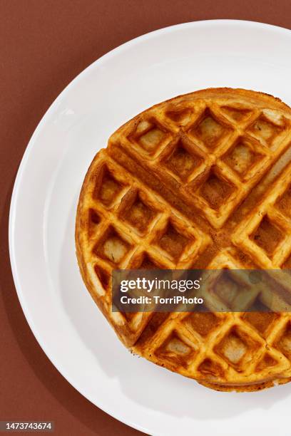 158 fotos de stock e banco de imagens de Waffle Top View - Getty Images