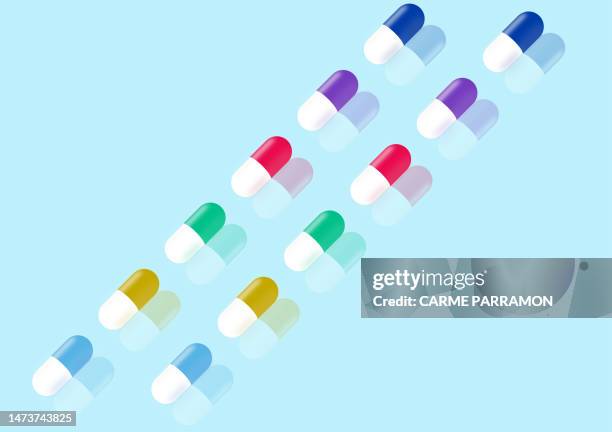 ilustrações, clipart, desenhos animados e ícones de comprimidos. medicação. farmácia - genérico