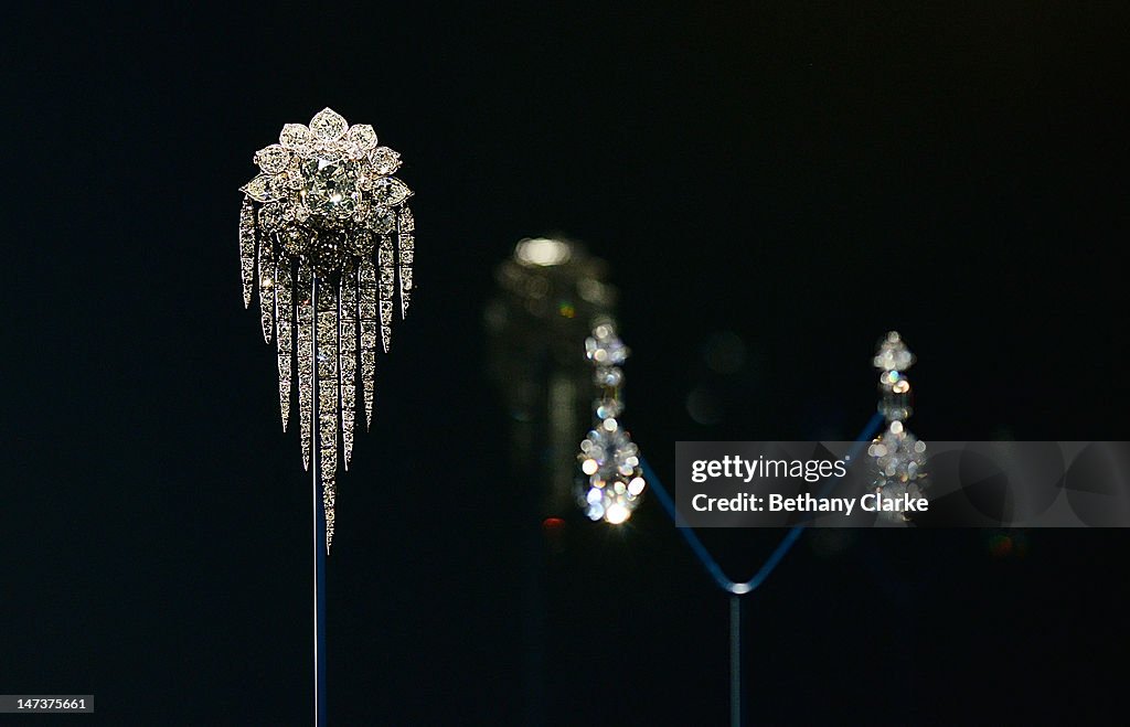 Press Preview Of Diamonds Exhibition At Buckingham Palace To Celebrate The Queen's Diamond Jubilee