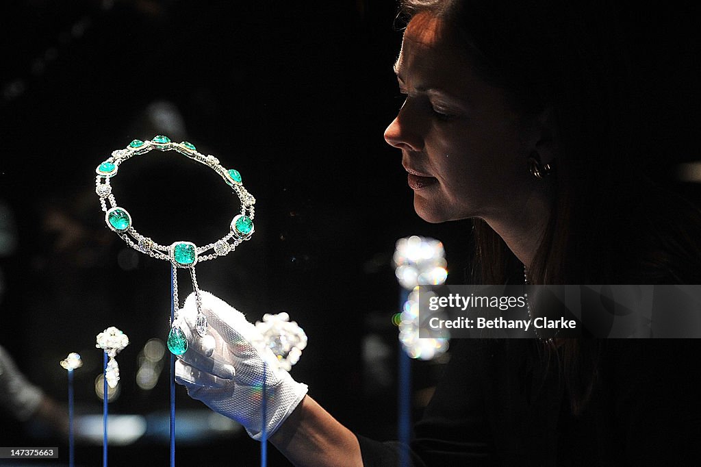 Press Preview Of Diamonds Exhibition At Buckingham Palace To Celebrate The Queen's Diamond Jubilee