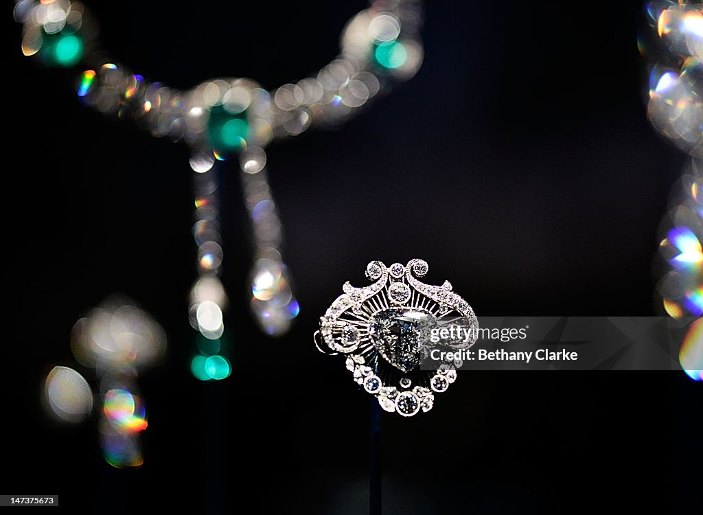 Press Preview Of Diamonds Exhibition At Buckingham Palace To Celebrate The Queen's Diamond Jubilee