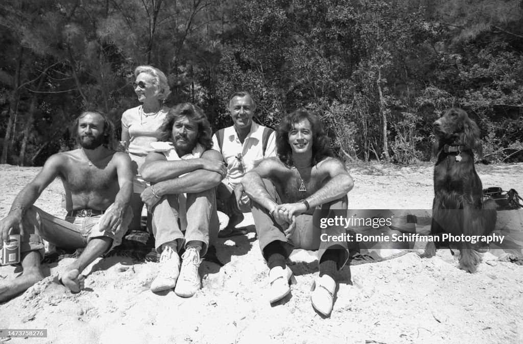 Portrait Of Bee Gees With Parents