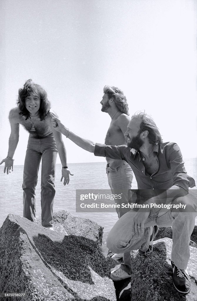 Portrait Of The Bee Gees Laughing