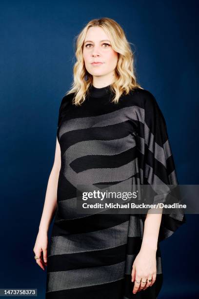Actor/director Greta Gerwig is photographed for Deadline Magazine on November 18, 2022 at the Directors Guild of America in Los Angeles, California.
