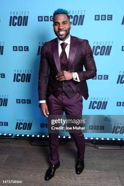 Jason Derulo arrives at the "Project Icon" Press Launch at The Mayfair Hotel on March 15, 2023 in London, England.