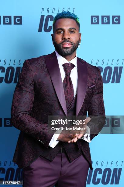 Jason Derulo arrives at the "Project Icon" Press Launch at The Mayfair Hotel on March 15, 2023 in London, England.