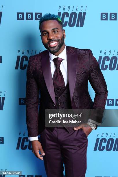 Jason Derulo arrives at the "Project Icon" Press Launch at The Mayfair Hotel on March 15, 2023 in London, England.