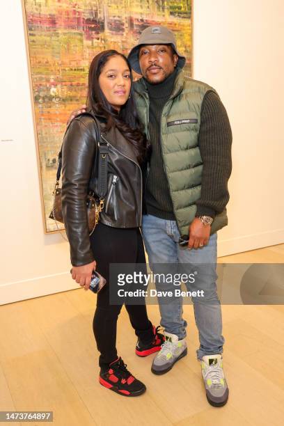 Danielle Isaie and Ashley Walters attend the VIP preview of "The Age of Energy", a solo exhibition featuring a new body of works by Franco-Persian...