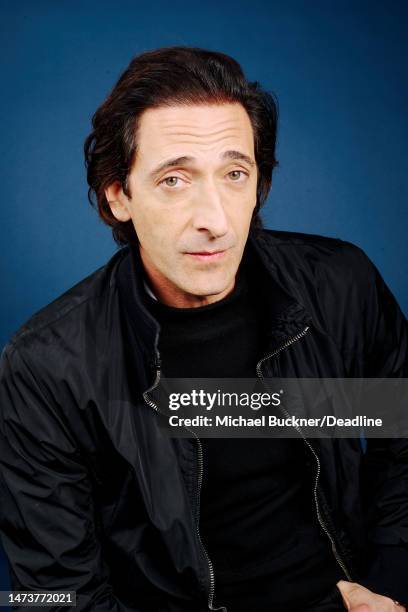 Actor Adrien Brody is photographed for Deadline Magazine on November 18, 2022 at the Directors Guild of America in Los Angeles, California.