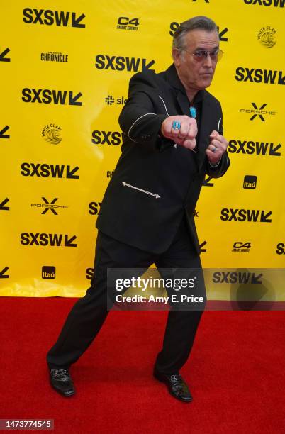 Bruce Campbell attends the "Featured Session: Evil Dead Rise: Flesh-Possessing Demons Come Home" during the 2023 SXSW Conference and Festivals at...