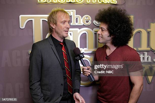 Episode 4280 -- Pictured: Actor Rhys Ifans during an interview with Bryan Branly backstage on June 28, 2012 --