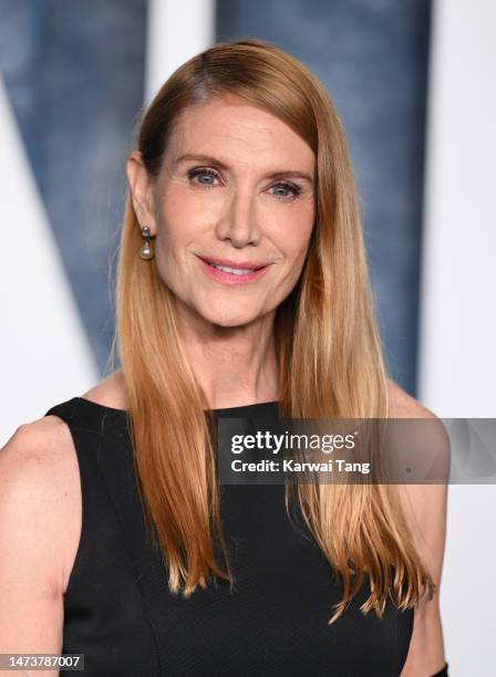 Kelly Lynch attends the 2023 Vanity Fair Oscar Party hosted by Radhika Jones at Wallis Annenberg Center for the Performing Arts on March 12, 2023 in...
