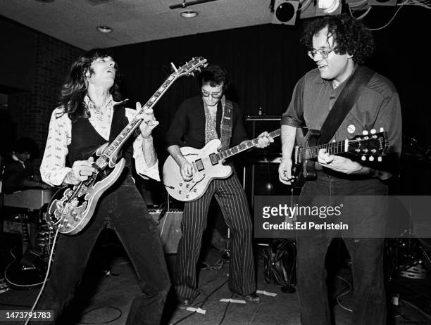John Cipollina, David Cohen and Nick Gravenites perform with the 7 Deadly Sins at the Old Waldorf club in San Francisco, California on November 6,...