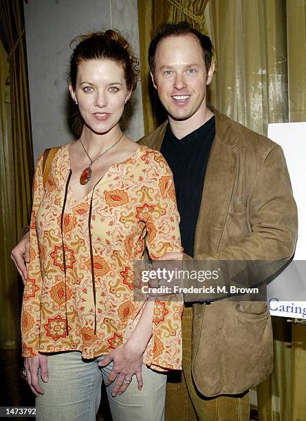 Actor Raphael Sbarge and his wife, Lisa Akey, attend the 2002 Lullabies and Luxuries Fashion Event at the Regent Beverly Wilshire Hotel on October13,...