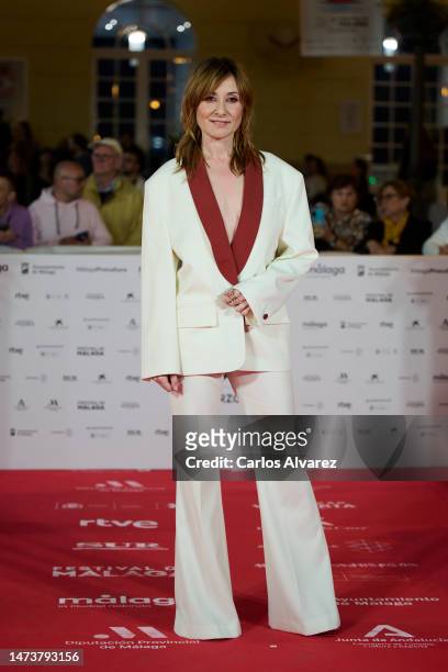 Nathalie Poza attends the 'Unicorns' premiere during the 26th Malaga Film Festival at the Muelle 1 on March 15, 2023 in Malaga, Spain.