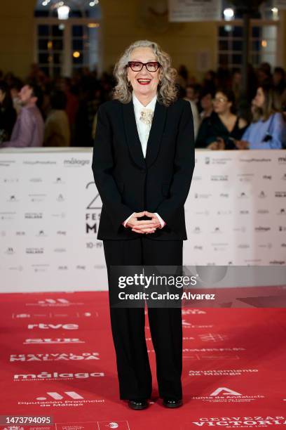 Yuyi Beringola attends the 'Unicorns' premiere during the 26th Malaga Film Festival at the Muelle 1 on March 15, 2023 in Malaga, Spain.