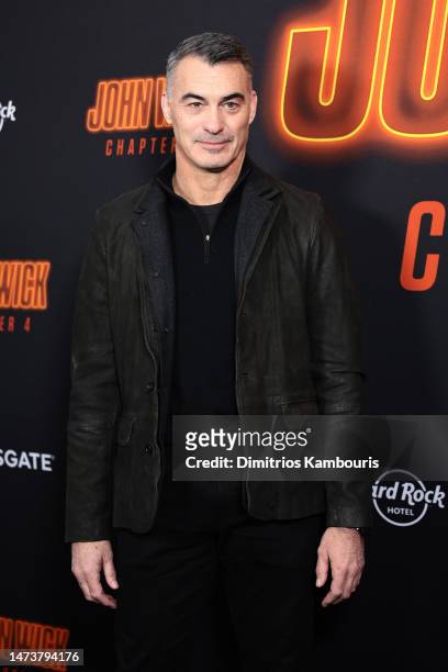 Chad Stahelski attends Lionsgate's "John Wick: Chapter 4" screening at AMC Lincoln Square Theater on March 15, 2023 in New York City.