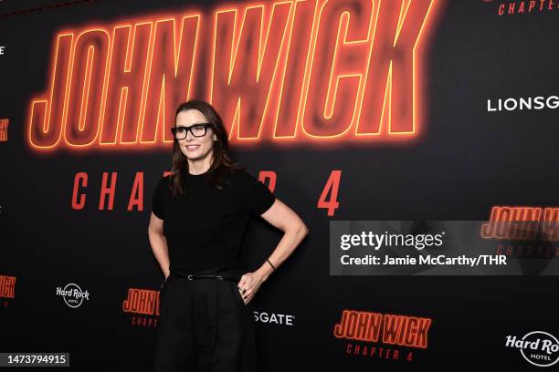 Bridget Moynahan attends Lionsgate's "John Wick: Chapter 4" screening at AMC Lincoln Square Theater on March 15, 2023 in New York City.