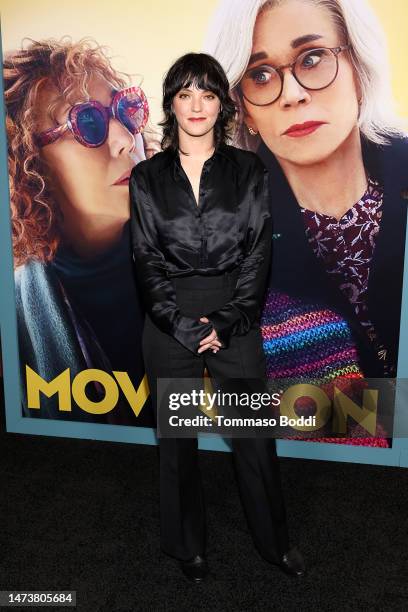 Sharon Van Etten attends the Los Angeles premiere of Roadside Attractions' "Moving On" at DGA Theater Complex on March 15, 2023 in Los Angeles,...