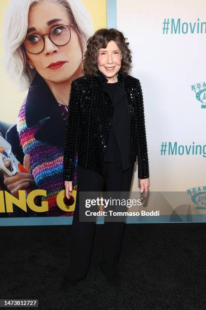 Lily Tomlin attends the Los Angeles premiere of Roadside Attractions' "Moving On" at DGA Theater Complex on March 15, 2023 in Los Angeles, California.