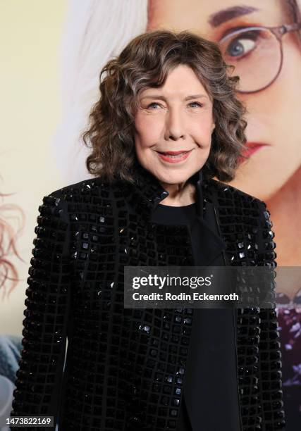 Lily Tomlin attends the Los Angeles premiere of Roadside Attractions' "Moving On" at DGA Theater Complex on March 15, 2023 in Los Angeles, California.