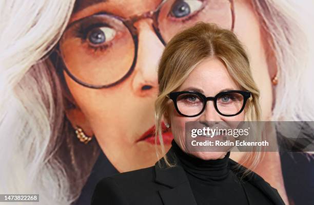 Maureen McCormick attends the Los Angeles premiere of Roadside Attractions' "Moving On" at DGA Theater Complex on March 15, 2023 in Los Angeles,...