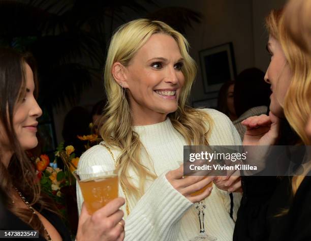 Molly Sims attends as Gwyneth Paltrow and goop celebrate the launch of GOOPGLOW Vita-C Brightening Eye Cream on March 15, 2023 in Los Angeles,...