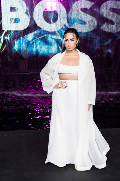 Demi Lovato attends the Boss Spring/Summer 2023 Miami Runway Show at One Herald Plaza on March 15, 2023 in Miami, Florida.