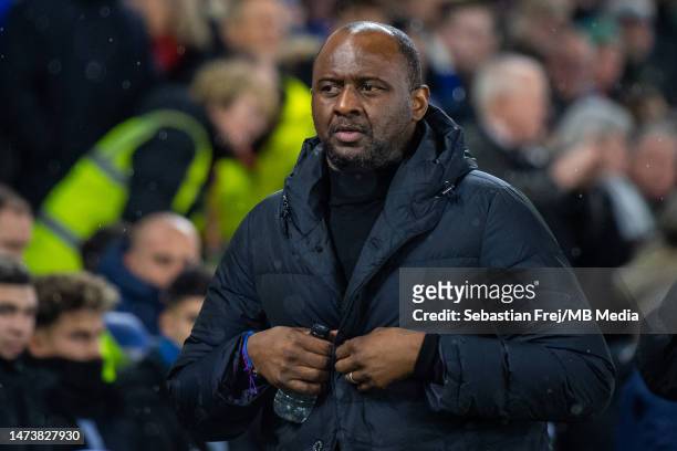Manager Patrick Vieira of Crystal Palace during the Premier League match between Brighton & Hove Albion and Crystal Palace at American Express...