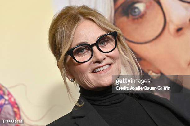 Maureen McCormick attends the Los Angeles Premiere of Roadside Attractions' "Moving On" at DGA Theater Complex on March 15, 2023 in Los Angeles,...