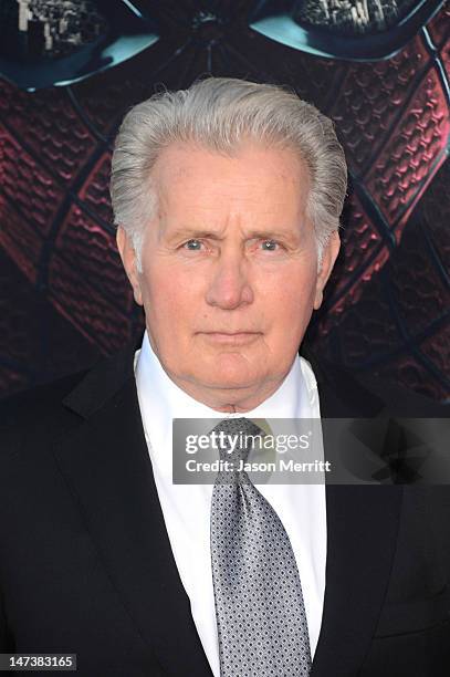 Actor Martin Sheen arrives at the premiere of Columbia Pictures' "The Amazing Spider-Man" at the Regency Village Theatre on June 28, 2012 in...