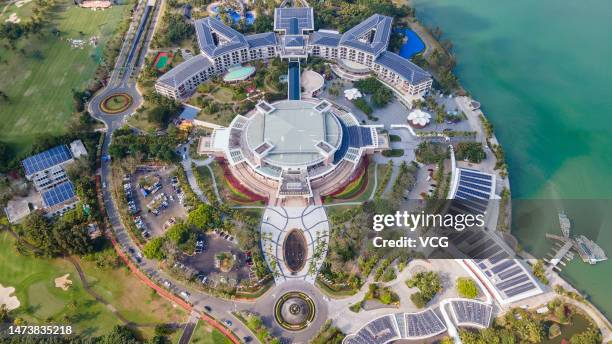 General view of Boao Forum for Asia International Conference Center before Boao Forum for Asia Annual Conference 2023 on March 15, 2023 in Boao,...