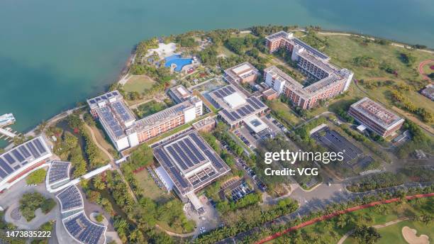 General view of Boao Forum for Asia International Conference Center before Boao Forum for Asia Annual Conference 2023 on March 15, 2023 in Boao,...