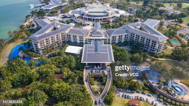 General view of Boao Forum for Asia International Conference Center before Boao Forum for Asia Annual Conference 2023 on March 15, 2023 in Boao,...