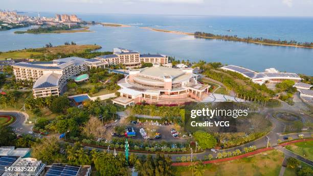 General view of Boao Forum for Asia International Conference Center before Boao Forum for Asia Annual Conference 2023 on March 15, 2023 in Boao,...