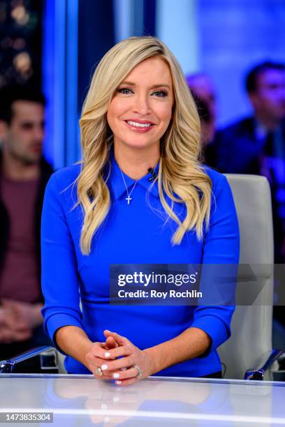 Kayleigh McEnany, Former White House Press Secretary, visits "Hannity" with host Sean Hannity at Fox News Channel Studios on March 15, 2023 in New...