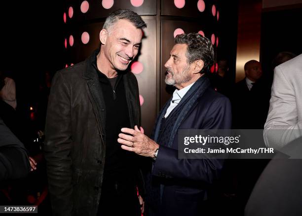 Director Chad Stahelski and Ian McShane attend Lionsgate's "John Wick: Chapter 4" New York After Party at Hard Rock Hotel New York on March 15, 2023...