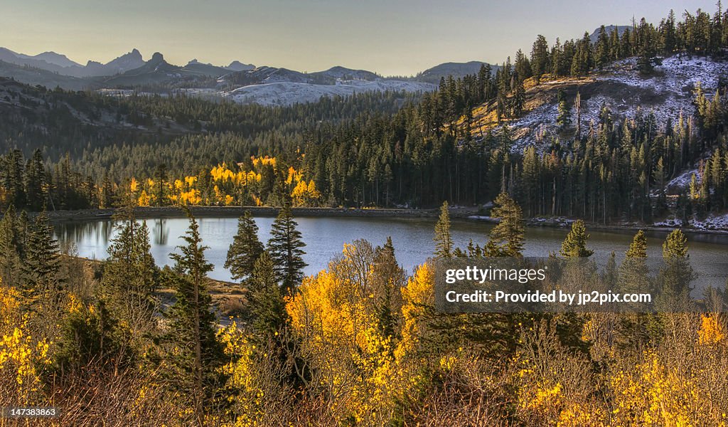 Autumn sierra morning In fall