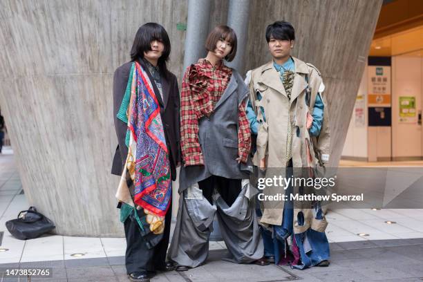 Guests are seen attending Pillings in Shibuya at Rakuten Fashion Week TOKYO 2023 A/W on March 16, 2023 in Tokyo, Japan.