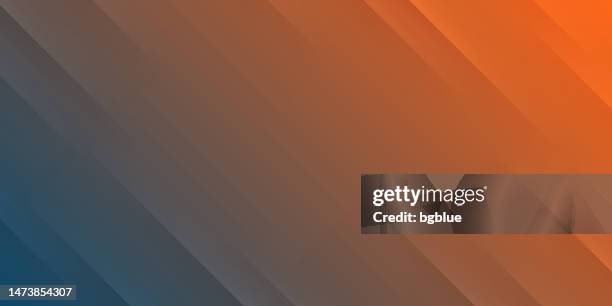modern abstract background - trendy orange gradient - gray diagonal lines stock illustrations