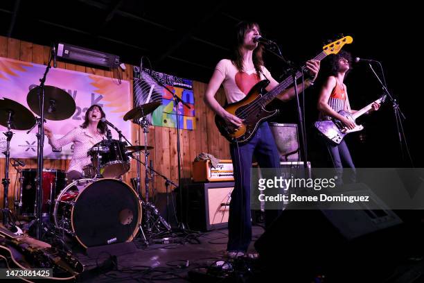 Michael D'Addario and Brian D'Addario of The Lemon Twigs perform onstage at "Captured Tracks and Sinderlyn" during the 2023 SXSW Conference and...